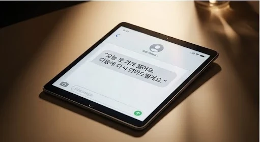 못 가게 되면 연락 한 통이면 된다 (연출 이미지).